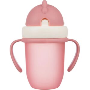 Canpol babies Matt tasse avec paille 9+ m Pink 210 ml