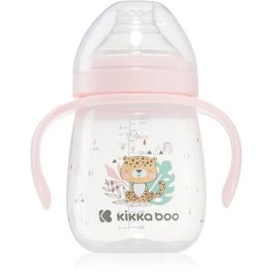 Kikkaboo Savanna Cup with Silicone Spout tasse avec supports 6 m+ Pink 240 ml
