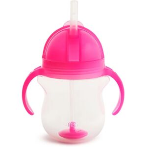 Munchkin Click Lock™ Tip & Sip tasse avec paille Pink 6 m+ 207 ml