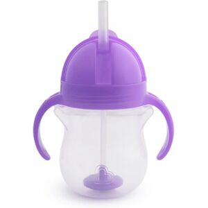 Munchkin Click Lock™ Tip & Sip tasse avec paille Purple 6 m+ 207 ml