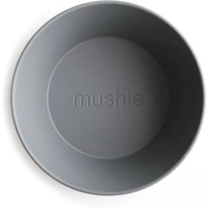 Mushie Round Dinnerware Bowl bol Smoke 2 pcs