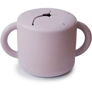 Mushie Baby Snack Cup tasse pour le goûter Soft Lilac 1 pcs