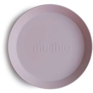 Mushie Round Dinnerware Plates assiette Soft Lilac 1 pcs