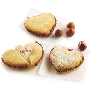 Kit de biscuits a message forme coeur Silikomart [Vert]