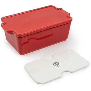 Terrine en ceramique et presse 20 cm Appolia rouge Peugeot [Orange]