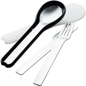 Set de 3 couverts inox avec etui Point Virgule [Gris metallise]