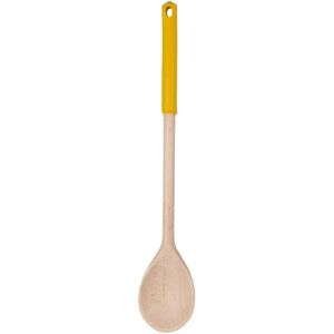 Cuillere de cuisine en bois avec manche en silicone colore Wood Edition Fackelmann [Noir]