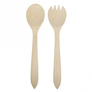 Couverts à salade en bois 24,5 cm Rayher