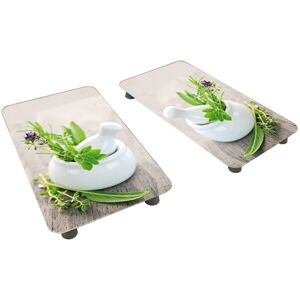 2 couvre-plaques protection motifs Jardin de fines herbes Wenko by Maximex []