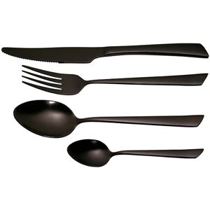 Menagere 16 pieces inox Delta Black Jean Dubost [Noir]