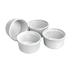 Set de 4 ramequins en ceramique 9 cm Ibili [Blanc]