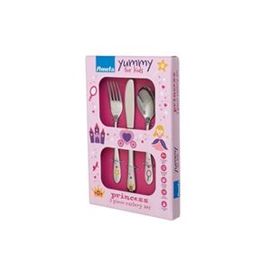 AMEFA Coffret 3 couverts enfant princess - - Argent - Inox - Publicité