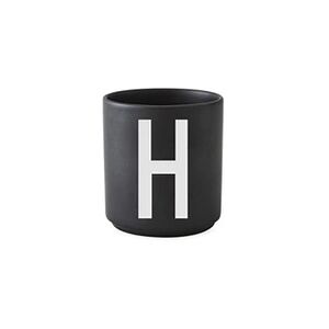 - Tasse noire Design Letters - Noir - H - Publicité