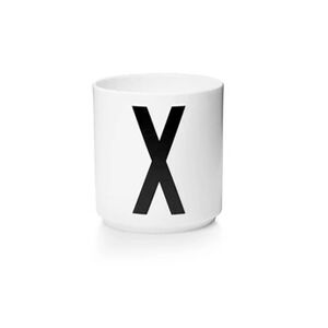- Tasse blanche Design Letters - Blanc - X - Publicité