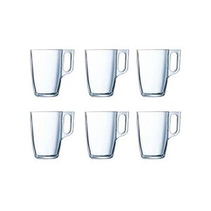 Luminarc Lot de tasses Nuevo Transparent verre (320 ml) (6 Unités) - Publicité