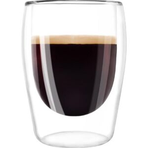 Lot de 2 verres pour café Expresso 80 ml transparent