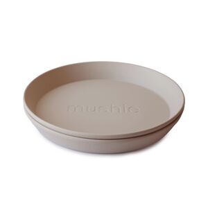 mushie Assiette enfant PP vanille, lot de 2