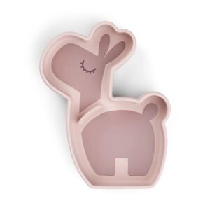 Done by Deer? Done by Deer ? Assiette a gouter en silicone Stick&Stay; en rose Lalee