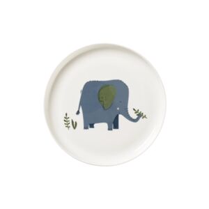 ASA Selection Assiette enfant elephant Emma porcelaine blanc brillant
