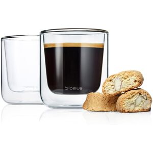 Blomus NERO Lot de 2 verres à café double paroi, 63653,