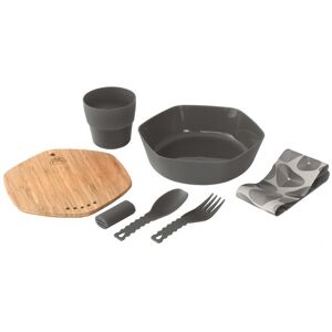 - Leaf Meal Kit - Set de vaisselle taille 20 x 18,3 x 5,5 cm, gris