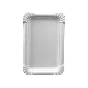 Papstar Assiette en carton 'pure' rectangulaire, blanc - Lot de 8