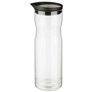 Carafe en verre avec couvercle, 1,0 litre, verre/inox Violet