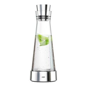 Emsa Carafe fraîcheur FLOW Slim, 1 L, verre/acier inoxydable