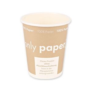 Gobelet pour café en papier dur 'Only Paper' - Lot de 3