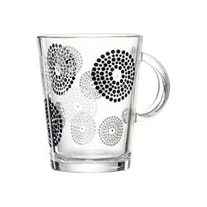 Verre à anse SPOT Taupe, 380 ml - Lot de 6