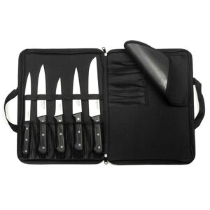 Trousse 5 couteaux de cuisine Noir 3x31x41cm