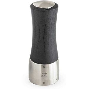 Peugeot Moulin à sel manuel en bois et inox graphite H16cm Gris 16x16cm