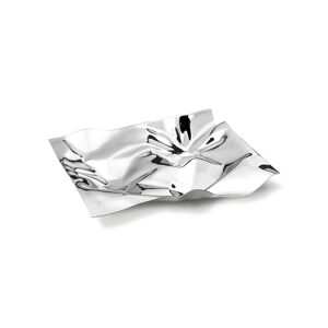 Georg Jensen Plateau en acier inoxydable Argent 14x3x17cm