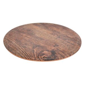 L2G Plateau rond en mélaminé Ø285mm Marron 0x1cm