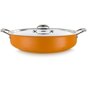 Pujadas Plat à paella avec couvercle Ø 32cm orange Orange 0x6cm