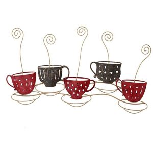 DECO-MURALE.shop Decoration murale en metal autour du cafe 62x39x2 Or 62x2x39cm