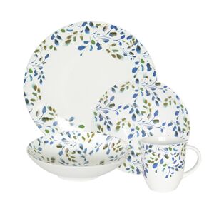 Table passion Service de vaisselles 24 pièces avec mugs assortis décoré en grès Multicolore 27x2x27cm