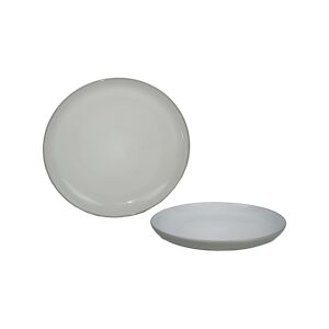 ART Lot de 24 Assiette Plate Malaga Gris 27cm Gres Maitre Chef