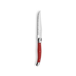 Lou Laguiole Rustic Rouge Lot De 6 Couteaux À Steak En Inox + Manche En Pp 13/0