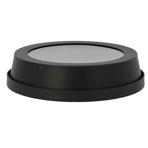 CREAPAK kraft cloche a fromage kratf noir avec fenetre pvc ø26.5 cm - carton de 16