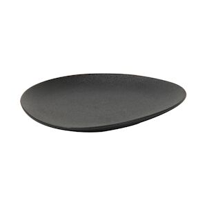 MONDO DECO Assiette Galet Noire GM Collection Minérale Noir 33 X 29 cm x 6 Mondo Déco