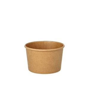 Papstar Pots à soupe, carton rond 230 ml Ø 9,8 cm · 6 cm marron