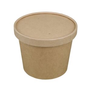 Pot avec Couvercle - Carton - 360 mL - par 250