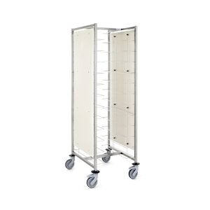 Tournus Equipement Chariot cafétéria 2 x 12 niveaux avec parois pour plateaux 400 à 480 mm Tournus - 800094