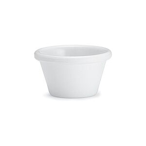 ADRIER - MRP1-WH - Lot de 12 unités/Récipient à sauce en mélamine lisse (44 ml) - 6,3 x 6,3 x 3,7 cm - Blanc