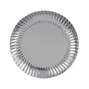 Nordia Plat rond carton argenté 31 cm x 250 Nordia - P230320