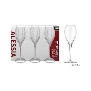 ART Lot de 8 Verres à Pied Alessia 32.5cl x3 Maitre Chef