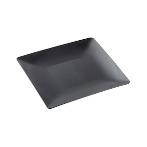 SOLIA Assiette Fluid' PP noir 250 x250 mm - par 100 pièces