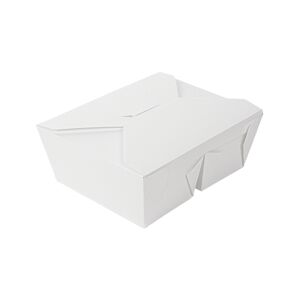 García de Pou 200 Unités - Boîtes Américaines 2 Compart. 'Thepack' 1320 + 660 Ml 250 + 12Pp G/M2 19,6X14X6,2 Cm Blanc Carton Ondulé Nano-Micro - Garcia de Pou