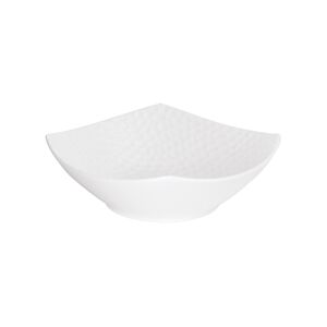 TABLE PASSION Assiette creuse Dune 19 cm x6 - Blanc Carré Porcelaine Table Passion 19x19 cm